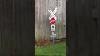 Vintage Cast Iron Rr Railroad Crossbuck Sign Double Sided (signb)